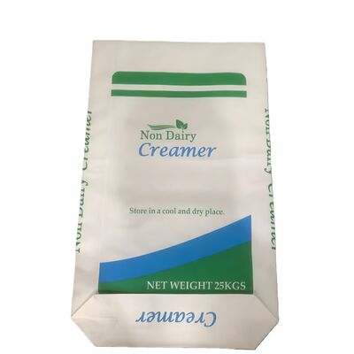 کیفیت  Food-Grade Paper Open Mouth Bag with  Block Bottom for 25kg Non Dairy Creamer کارخانه