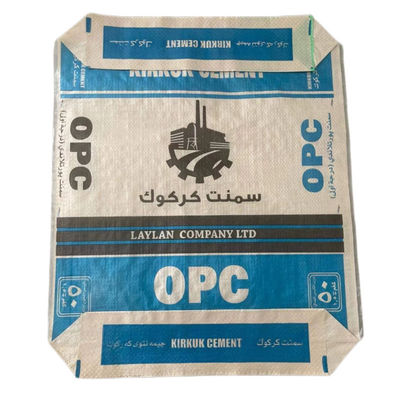 کیسه های سیمانی 50 کیلوگرمی 40 کیلوگرمی 25 کیلوگرمی کیسه های دریچه ای PP پایین بافته شده
