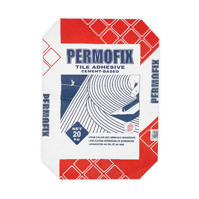 فروش داغ 20KG 25KG 40KG 50KG PP شیر بلوک پایین کیسه سیمان خالی تولید چین