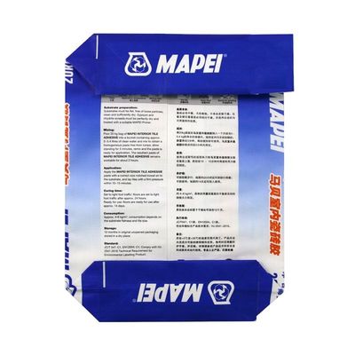 کیسه دریچه ای بافته شده PP پایین بلوکی کیسه سیمان پلاستیکی 20 کیلوگرم 25 کیلوگرم 40 کیلوگرم 50 کیلوگرم