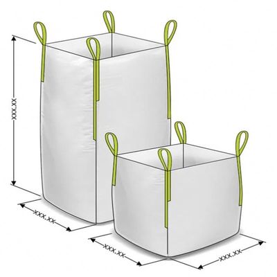 کیسه های جامبو سیمان ساختمانی کیسه فله کف تخت 1 تن با چاپ