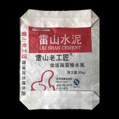 کیسه‌های دریچه‌ای بافته شده از جنس پلی‌پروپیلن رنگی کرافت با ته بلوکی برای بسته‌بندی سیمان