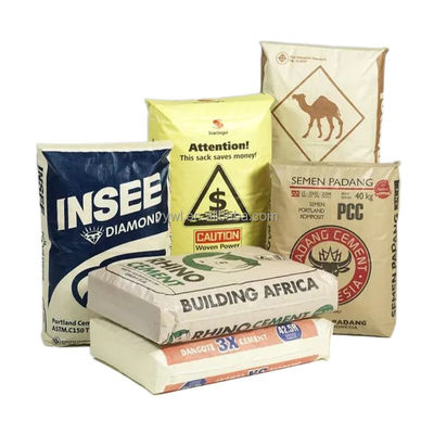 بسته بندی مواد ساختمانی خود بسته بندی کیسه سیمان PP با بسته بندی شیر