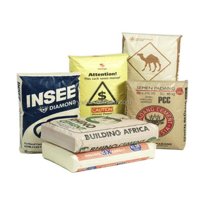 بسته بندی مواد ساختمانی خود بسته بندی کیسه سیمان PP با بسته بندی شیر