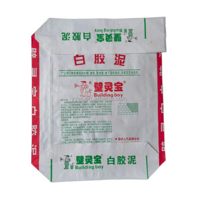 مواد شیمیایی Masterbatch دریچه خالی کیسه های سیمان PP کیسه های سیمان گیتس سنگ خاردار پلتی کاشی چسب بسته بندی