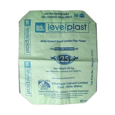 خال بلوک دریچه پایین کیسه برای سیمان 20kg 25kg 40kg 50kg مواد PP چاپ 1-4 رنگ در هر طرف قوی