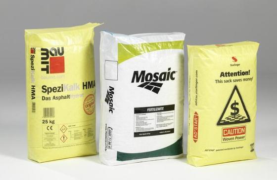 کیسه دریچه ای لوله ای لمینت شده پلی پروپیلن بافته شده برای کیسه سیمان ته مربعی 50 کیلوگرمی چاپ سطحی 100٪ پلی پروپیلن بکر