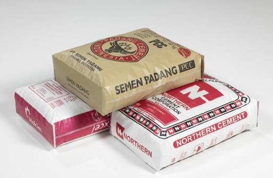 کیسه دریچه ای لوله ای لمینت شده پلی پروپیلن بافته شده برای کیسه سیمان ته مربعی 50 کیلوگرمی چاپ سطحی 100٪ پلی پروپیلن بکر