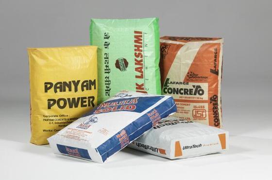 کیسه دریچه ای لوله ای لمینت شده پلی پروپیلن بافته شده برای کیسه سیمان ته مربعی 50 کیلوگرمی چاپ سطحی 100٪ پلی پروپیلن بکر