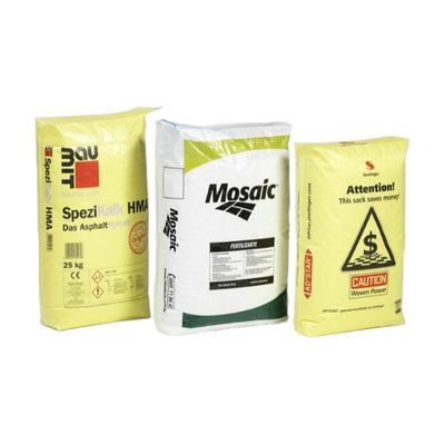 کیسه سیمان PP لایه بندی شده ضد رطوبت چاپ چند رنگی