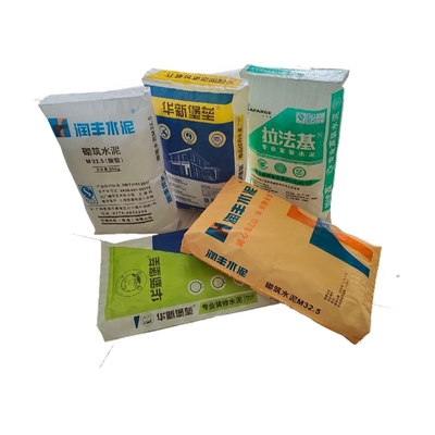 کیسه دریچه ای سیمان بافته شده از جنس پلی پروپیلن 80GSM، 20-50 کیلوگرم، قابل تنظیم