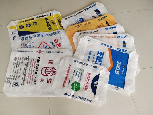 80GSM PP سیمان دریچه کیسه لایه دار چاپ چند رنگی 20-50kg