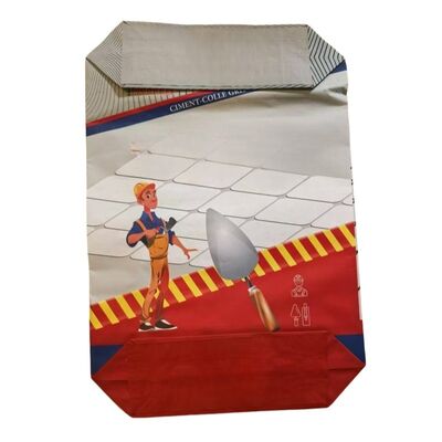 کیسه های کاغذی 20 کیلوگرمی 25 کیلوگرمی 40 کیلوگرمی / کیسه های کاغذی سیمان کرافت با پودر چسب