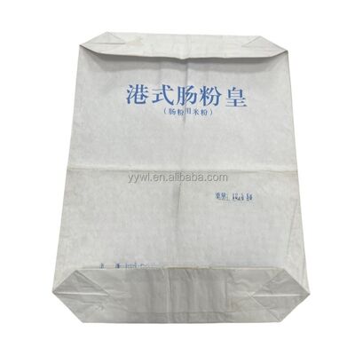 Food Grade Paper Bag with Sonic Seal Sleeve Moisture Proof for 25KG Potato Starch and Corn Starch