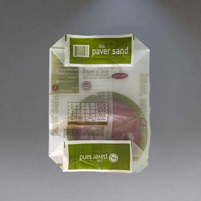 لابراتوار تنفسی سنگین وظیفه PE دریچه کیسه با خياط مرکز برای 50LB 22.7kg Paver Sand