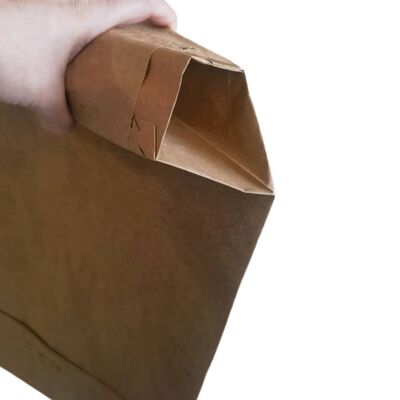کیسه دریچه ای کاغذی 2 لایه 90 گرمی با ته بلوکی برای کیسه های بسته بندی سیمان 50 کیلوگرمی