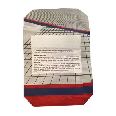 2 Layer 90GSM Paper Valve Bag with  Block Bottom for 50kg Cement Packaging Bags
