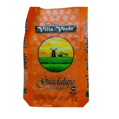 کیسه بافته شده PP لمینت شده BOPP، کیسه دهانه باز با ته بلوکی برای برنج 20 کیلوگرمی 25 کیلوگرمی 50 کیلوگرمی