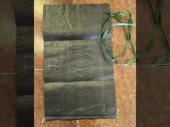 35x66cm 50LB کیسه های بسته بندی شن خالی کیسه های بافتی PP بخیه پایین بازیافت شده